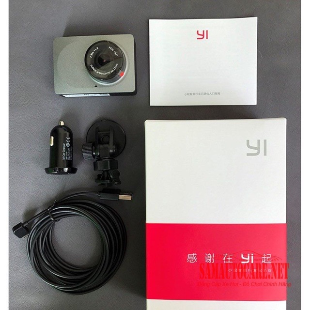 Yi 2k Xiaomi Camera hành trình ô tô xe hơi Xiaomi Yi 2k 1296p góc rộng 165 độ giao diện tiếng Anh kèm thẻ nhớ tốc độ cao | BigBuy360 - bigbuy360.vn