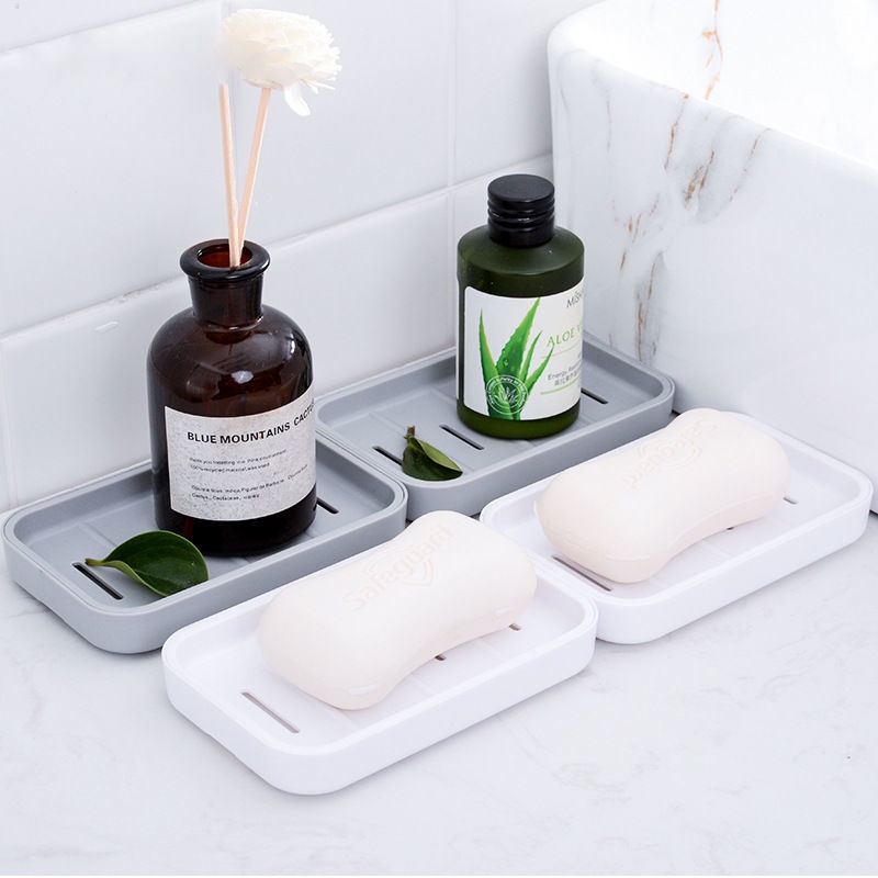 Khay Đựng Xà Phòng Bằng Nhựa Chống Vi Khuẩn Tiện Dụng Cho Nhà Tắm