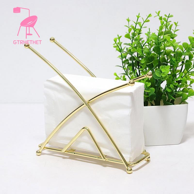 1 Giá Đỡ Kẹp Khăn Giấy Ăn Bằng Sắt Hàn Tiện Dụng