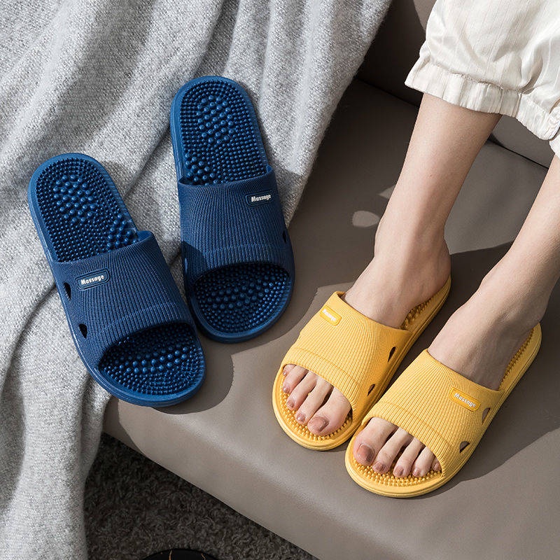 Dép bánh mì Dép thể thao Dép Mát Xa Quai Ngang Chống Trượt Đi Trong Nhà Dành Cho Nam Giới