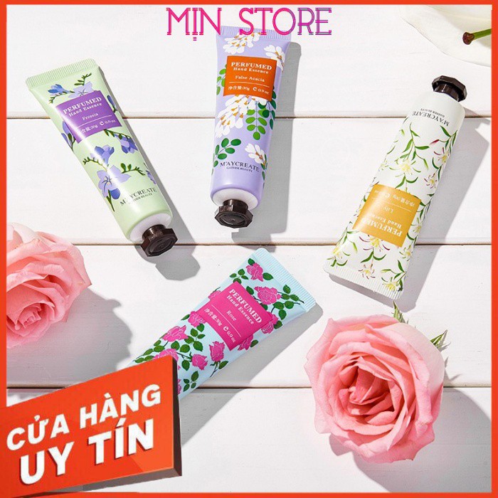 Kem dưỡng da tay  Maycreate Flower of Story Perfumed Hand Essence