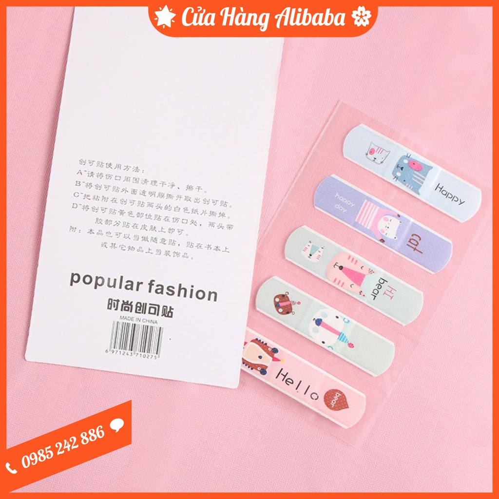 SET 4 Băng Gâu Dán Vết Thương Nhiều Hình Cute