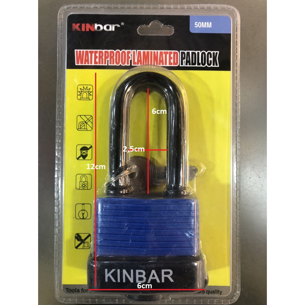 Khoá Chống Nước KINBAR 50MM