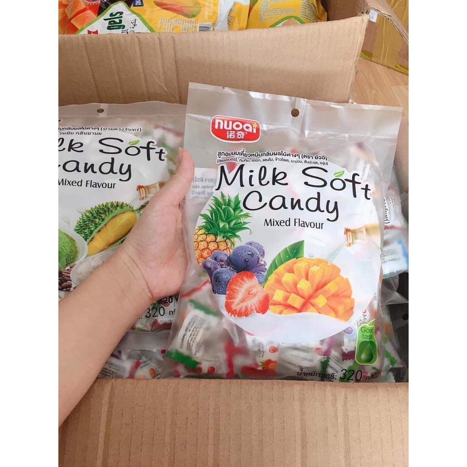 KẸO DẺO TRÁI CÂY MILK SOFT CANDY THÁI LAN - BỊCH 320g SIÊU RẺ