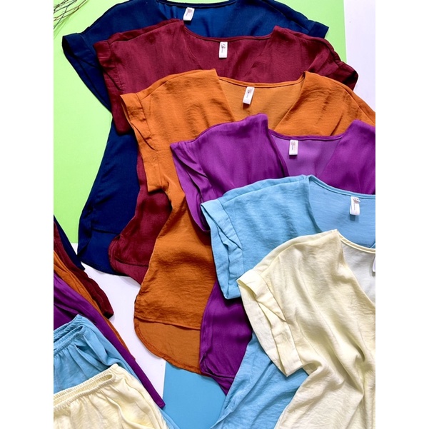 Đồ bộ đùi lụa mát tay liền mặc nhà InFASHION