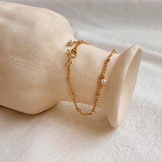 N09.Lắc tay bạc mạ vàng Klara
