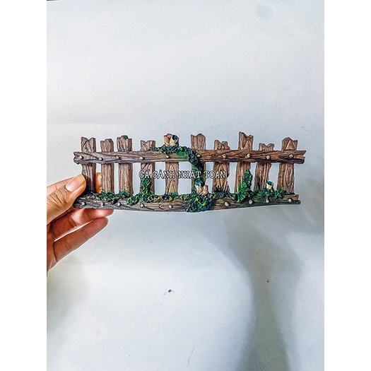 HÀNG RÀO TRANG TRÍ NON BỘ BỂ CÁ TIỂU CẢNH DÀI 18CM CAO 5CM