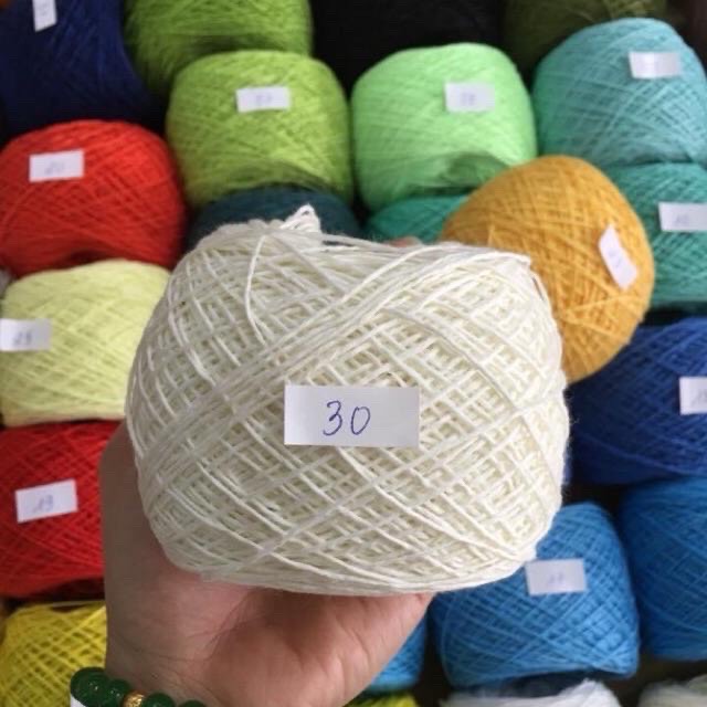 Len Sợi Cotton Việt Nam 1mm Cuộn 100gram Hàng Đẹp