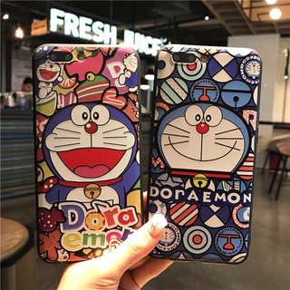 Ốp điện thoại hình Doremon cho Xiaomi Redmi 4X Note 5 6 Pro 7 5A Mi A1 A2 8 9