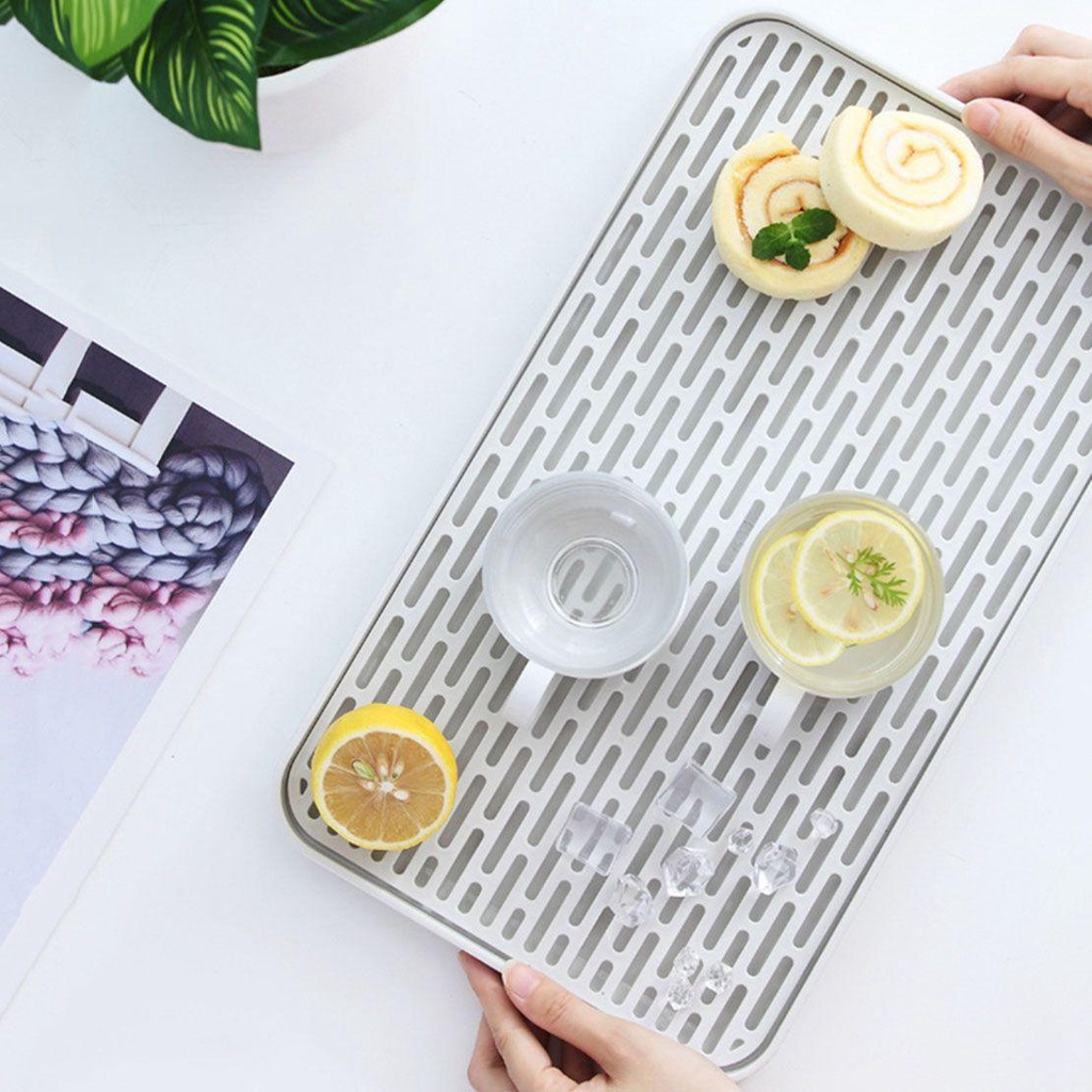 Giá Phơi Khô Chén Dĩa Hai Tầng Đa Năng Tiện Dụng Cho Nhà Bếp