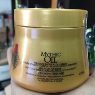 Dầu hấp nuôi dưỡng tóc Mythic Oil L'oreal Masque 200ml "