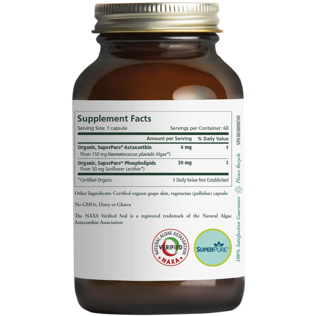 Chống lão hóa Pure Synergy SuperPure Astaxanthin 60v
