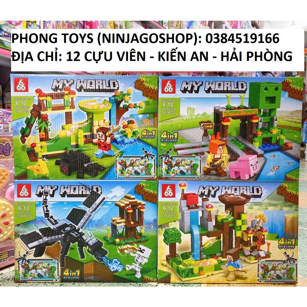 Lắp ráp xếp hình Minecraft My World 66068 : Khu vực nhà của rồng ender