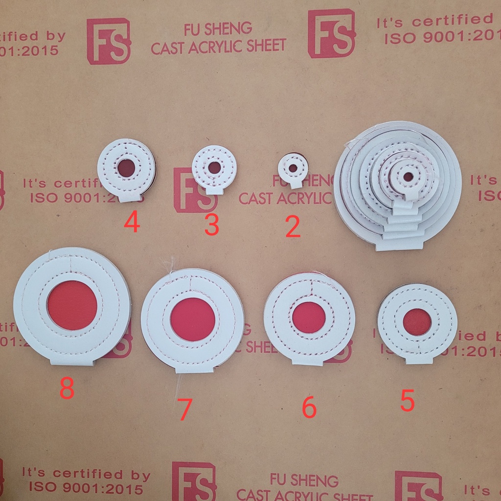 Bô b.i.a mục tiêu từ 2cm tới 8cm bằng da