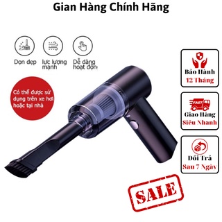 Máy hút bụi cầm tay mini - Máy hút bụi không dây đa năng lực hút siêu mạnh sử dụng hút bụi ô tô, bụi giường cực tiện lợi