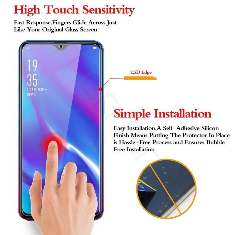 Kính Cường Lực Bảo Vệ Màn Hình Cho Realme 8 5G Pro C12 C15 C25 C25S C21y C21 C25y C11 C20 2021 5 5I C3 6I 8i 9i