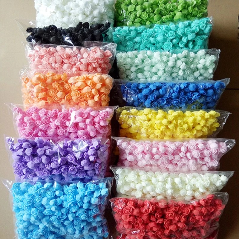 Set 25 Bông Hoa Hồng Giả Trang Trí Tiệc