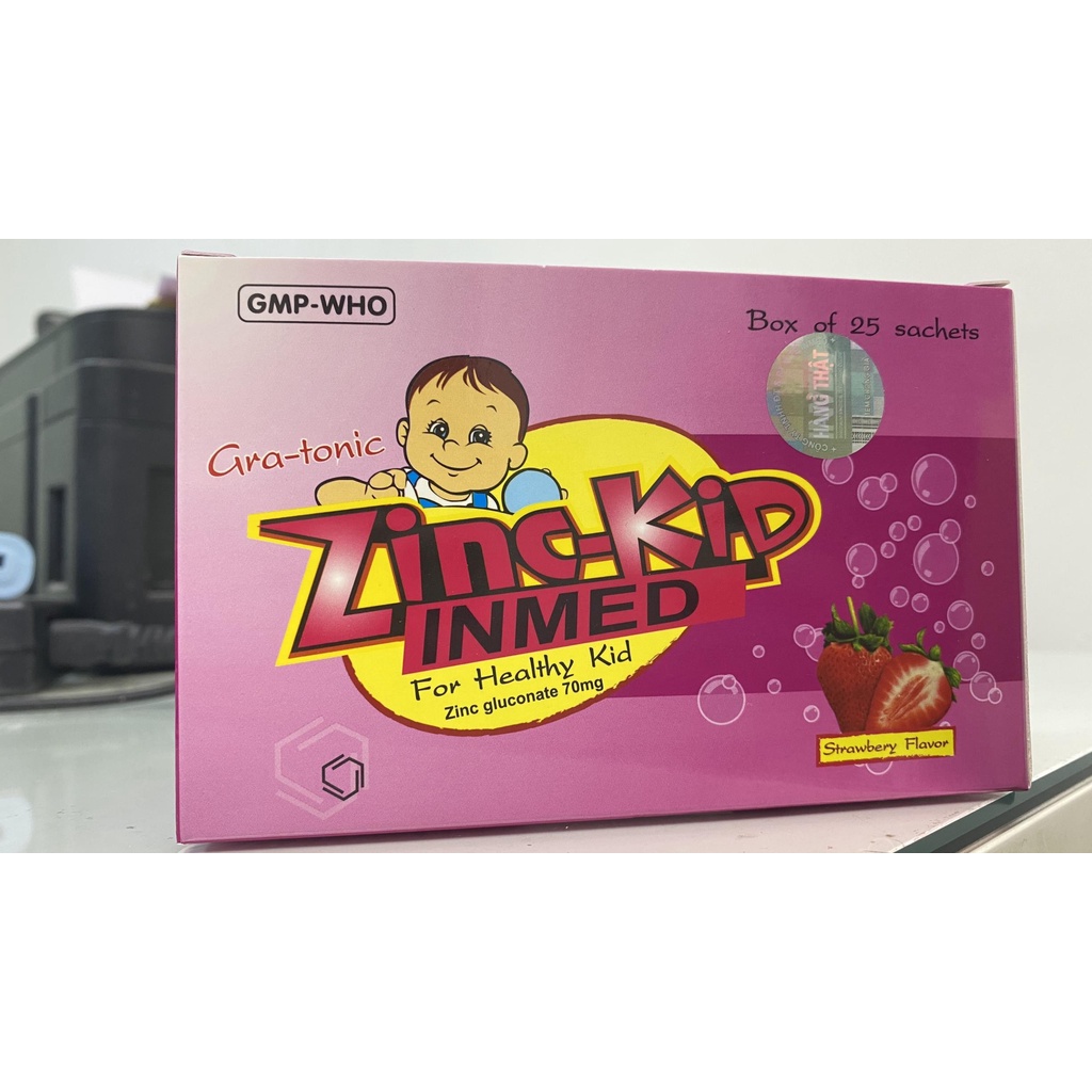 Zinc Kid Inmed.Bổ Sung Kẽm Dạng Cốm Hương Dâu Cho Bé.Tiêu Hóa Tốt,Ăn Ngon,Tăng Miễn Dịch