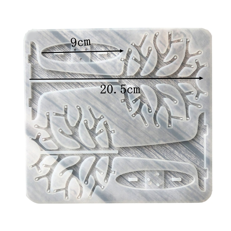 Khuôn Silicone Làm Vòng Cổ Hình Cây Thông Giáng Sinh Bằng Epoxy UV DIY