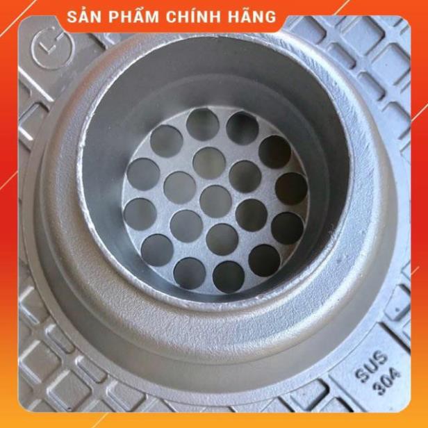 (SALE) phễu thoát sàn chống hôi inox304 mờ, phễu thoát nước, phễu thu sàn, mặt 12x12cm phi 60, 90, đúc nguyên khối