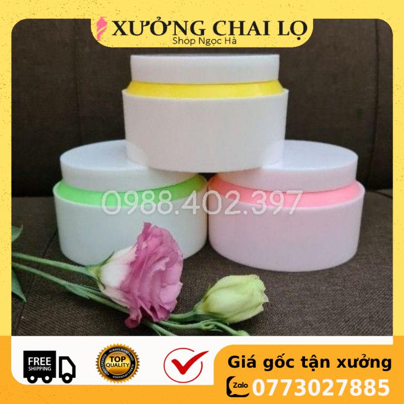Hủ Đựng Kem ❤ GIÁ RẺ NHẤT ❤ Hũ đựng kem body 150g xéo chiết mỹ phẩm , phụ kiện du lịch