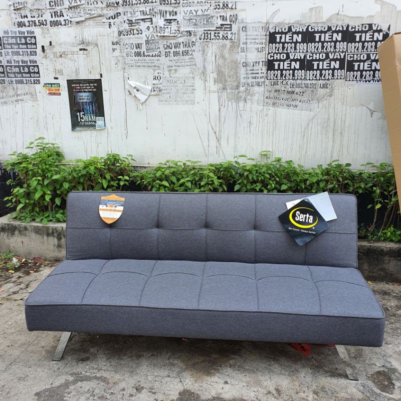 Sofa bed nội địa giá siêu rẻ toàn quốc_Dài 1m7_Màu xám