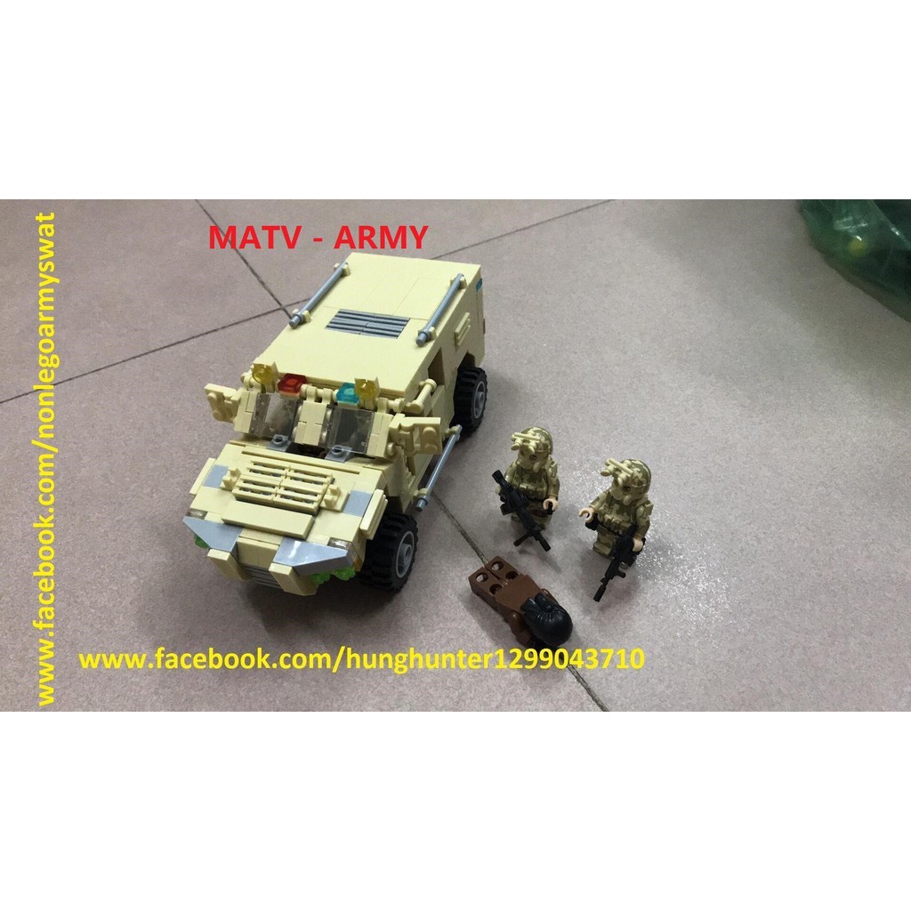 Lego Army Military MOC : các chủng loại xe quân sự , SWAT