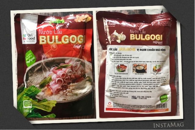 Túi nước lẩu Bulgogi Orifood 200gr Redsun ngon mê ly date mới nhất