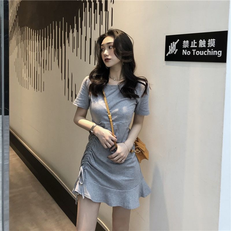 Đầm Đuôi Cá Cộc Tay Phối Dây Rút Gợi Cảm Cho Nữ NZ-LYQ-29