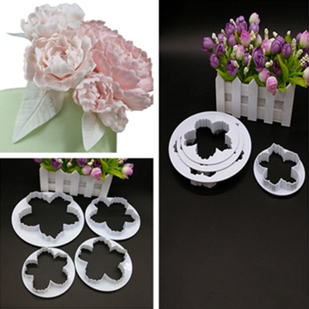 Khuôn cắt kẹo đường hình cánh hoa trang trí bánh