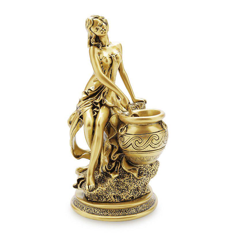 Tượng nghệ thuật cô gái múc nước 29x16cm