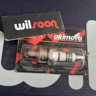 Bugi đánh lửa okimoto bp7hs 2t cho xe mô tô f1zr / f1 / alfa / vespa