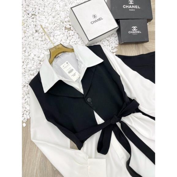SET 3 MÓN THIẾT KẾ SIÊU XINH ÁO SƠ MI GILLE MIX QUẦN LOE SANG CHẢNH