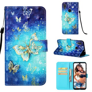 Xiaomi Redmi Note 7 Painted Leather shell Hard Phone case