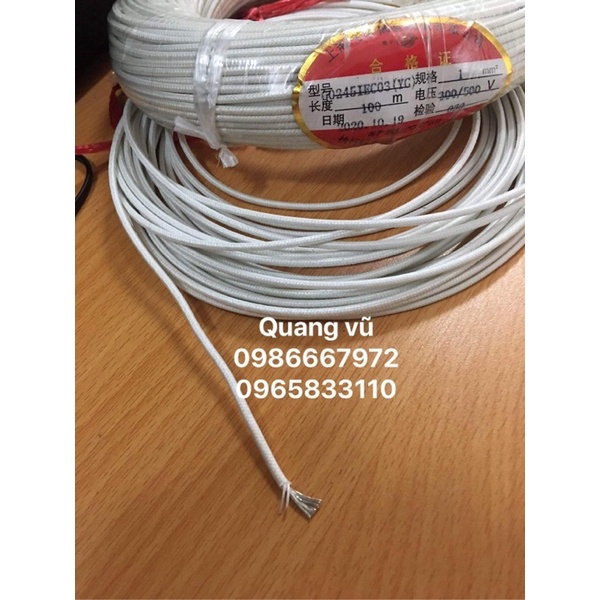 Dây điện chịu nhiệt ,chống cháy 1x1mm giá bán /m