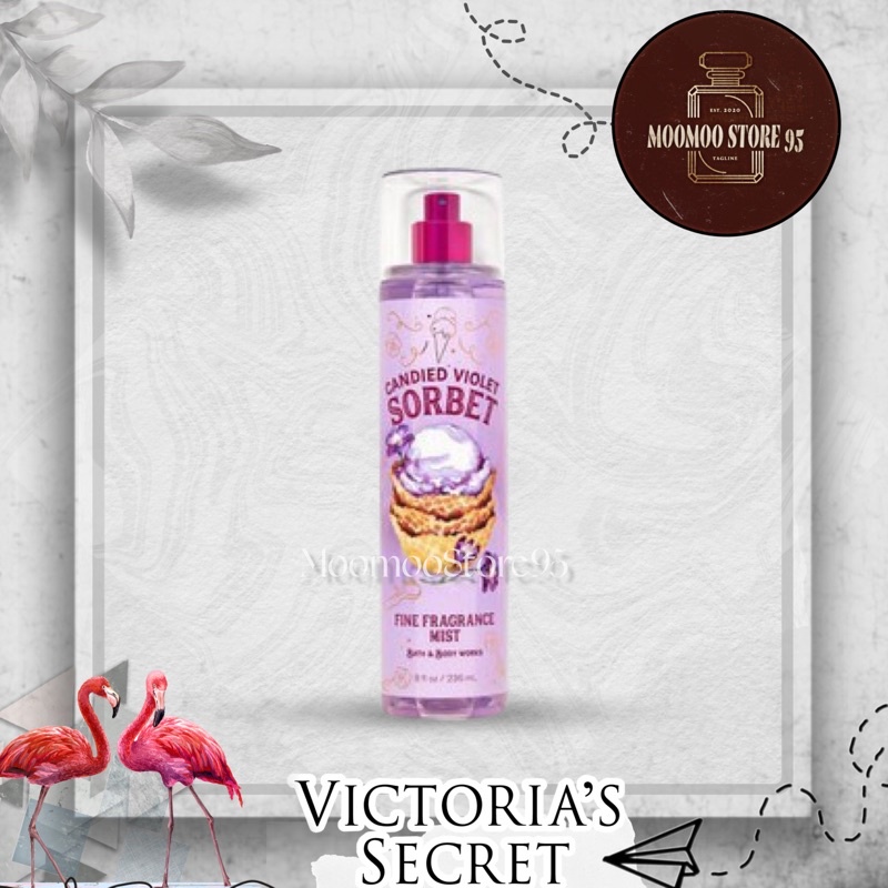 -NEW- Xịt thơm hương thơm body CANDIED VIOLET SORBET bath&amp; bodywork ( 30/50/100ml) 236full size