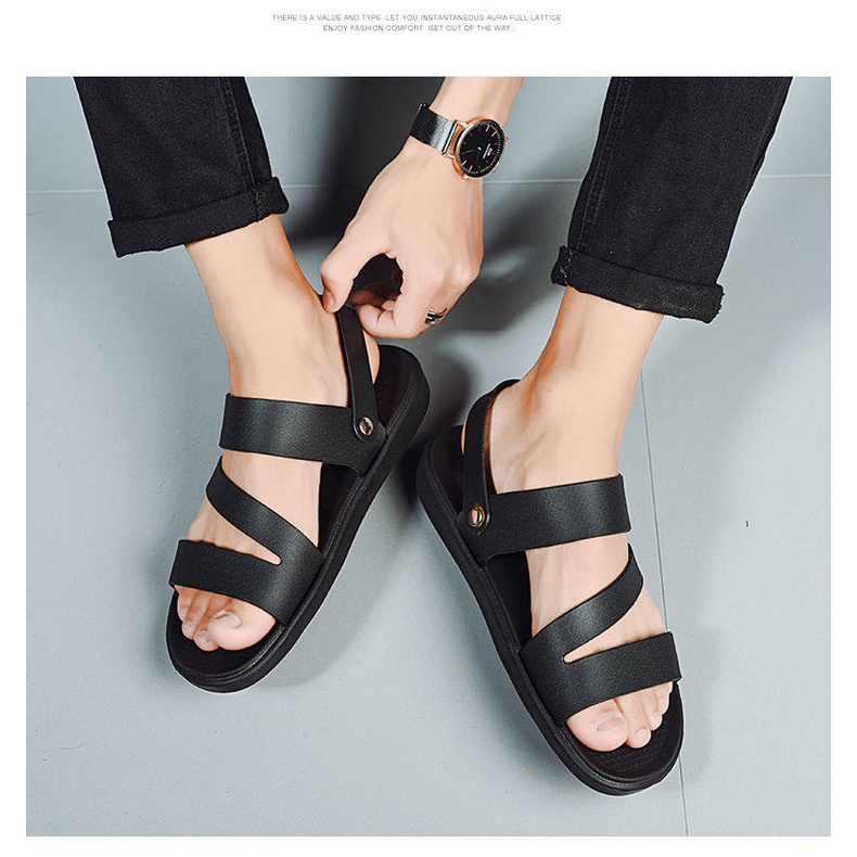 Dép quai hậu sandal nam dép đi biển nam dép nam quai hậu dép chống trượt Dép nam thời trang Dép cao su