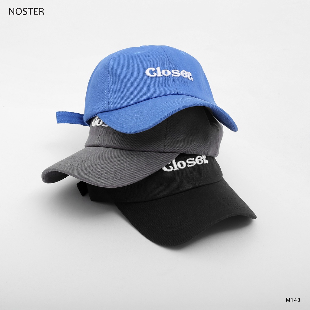 Mũ lưỡi chai hoạ tiết chữ Closer - 25.December M143