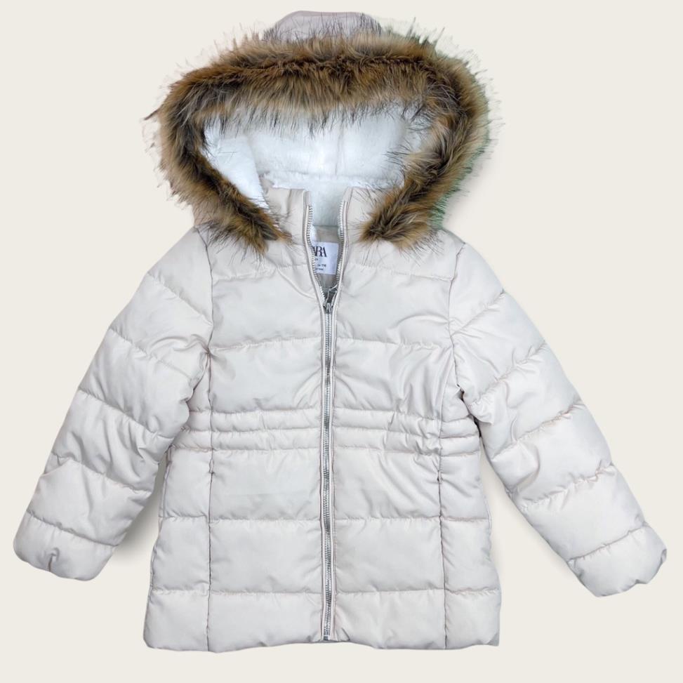 Áo phao litibaby bé gái mũ lông PZ02 size 5/6-13/14 Chính hãng, đổi trả 10 ngày không ưng