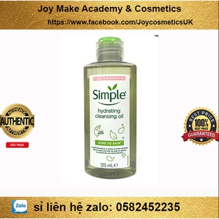 Dầu tẩy trang Simple Kind To Skin Hydrating Cleansing Oil 125ml