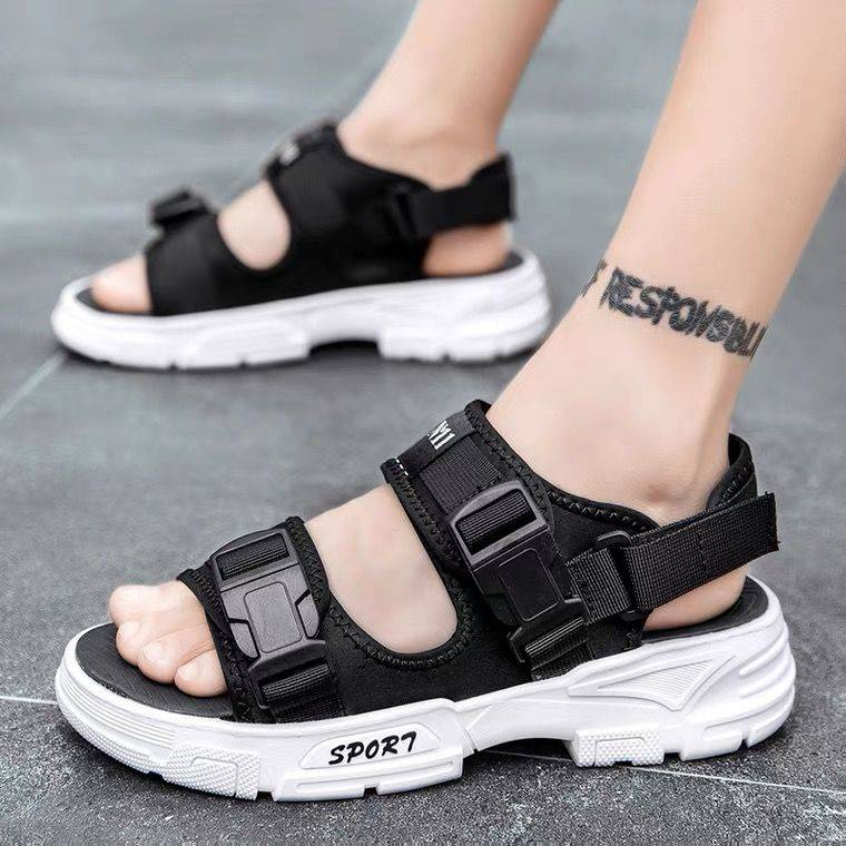 Giày sandal quai hậu đế cao su chống trượt thời trang đi biển dành cho nam