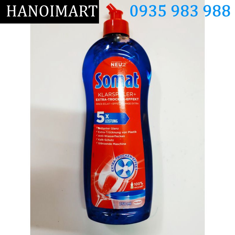 Combo bột rửa bát Alio 1.8kg + bóng Somat 750ml và muối Somat 1.2kg cho máy