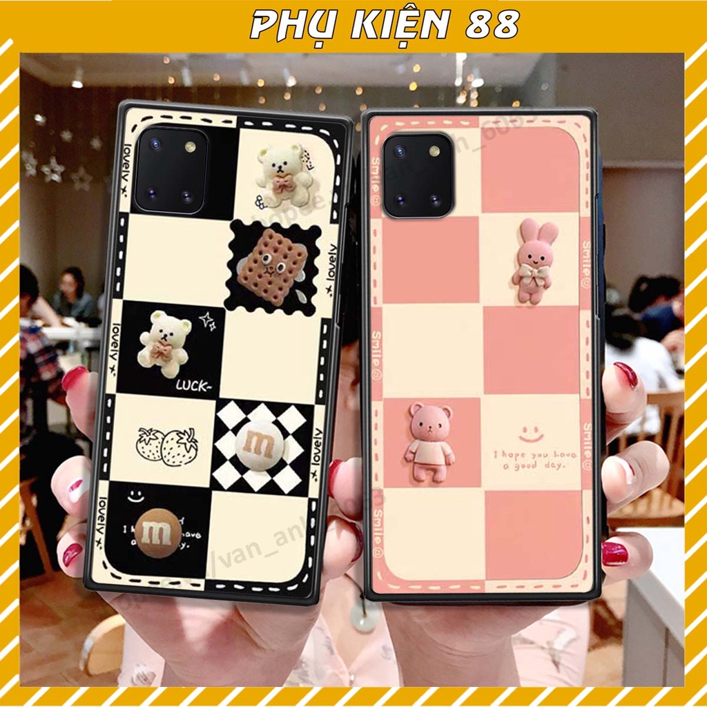 Ốp lưng Samsung Note 10 Lite hình gấu, kẹo dễ thương cute