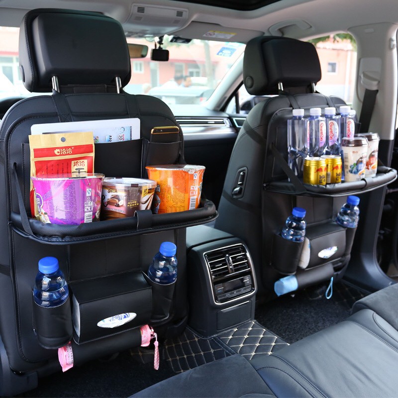 Túi đựng đồ treo sau ghế ô tô, xe hơi làm bằng da cao cấp sản phẩm phù hợp với hầu hết các dòng xe ô tô