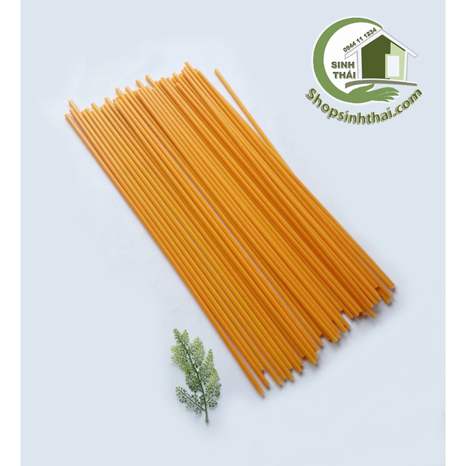 Que nhựa, cây nhựa làm cán cờ, làm cây chống xung quanh chậu cây, dài 60cm, có nắp bịt hai đầu