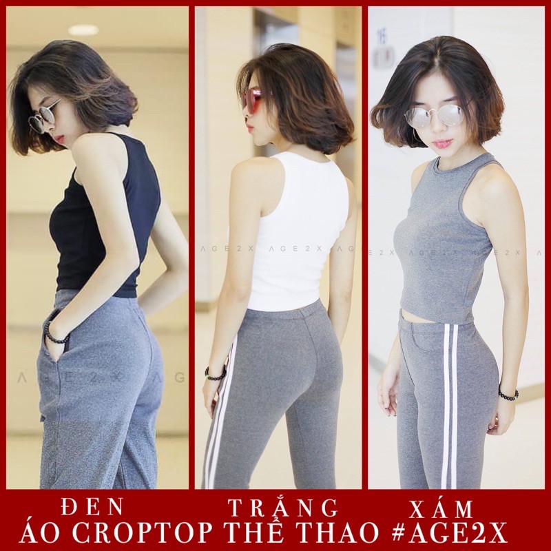 Áo croptop thể thao AGE2X hàng VNXK chất lượng cao