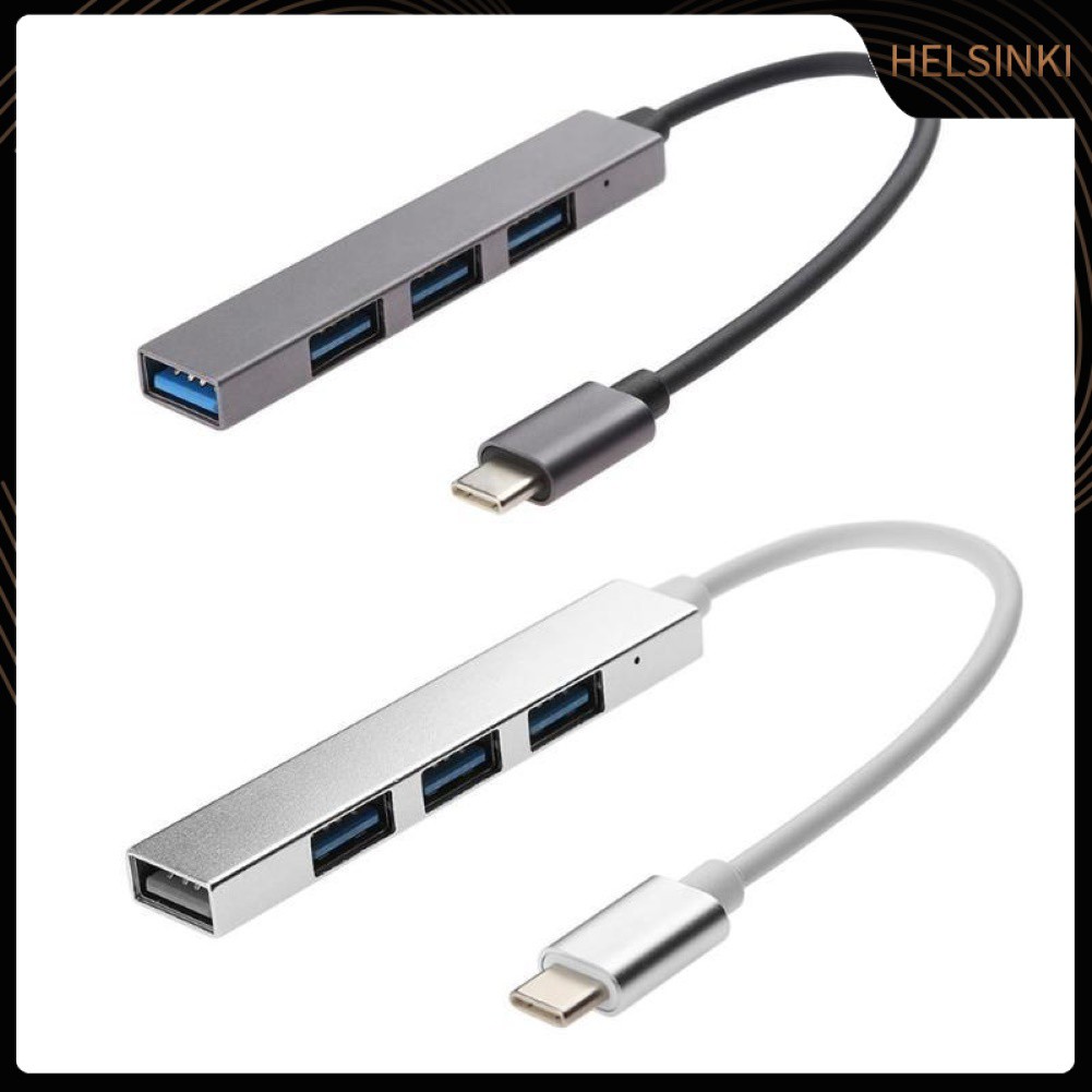 Bộ Chia 4 Cổng Usb Type C Siêu Mỏng Di Động Tiện Dụng Cho Laptop Máy Tính Bảng