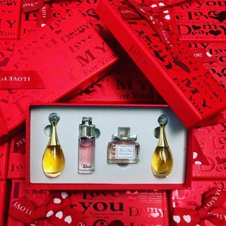 nước hoa Set mini Dior 4chai 5ml hộp đỏ