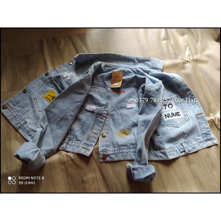 Áo khoác nữ chất jean cao cấp thời trang form dưới 58Kg To number BB39