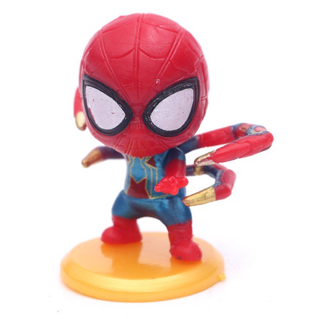 1H SALE SỐC _ [SIÊU PHẨM] Bộ 8 nhân vật người nhện Spiderman chibi siêu độc hàng chuẩn đẹp